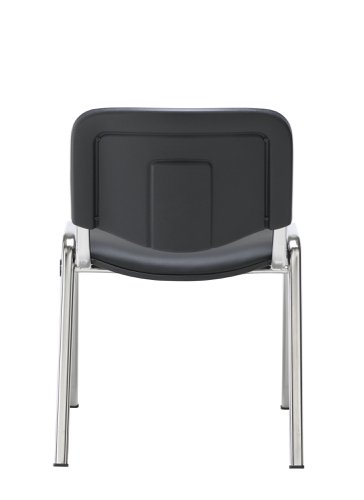 Club Chair with Chrome Black PU/Chrome