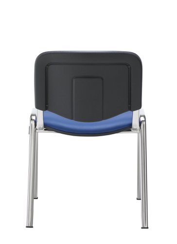 Club Chair with Chrome Blue PU/Chrome
