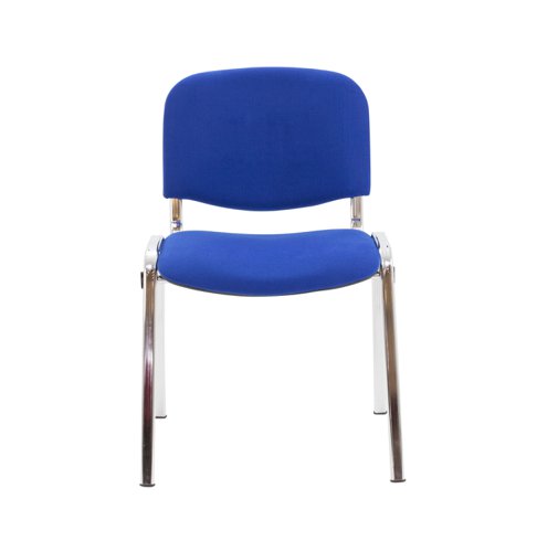 Club Chair with Chrome Royal Blue PU/Chrome