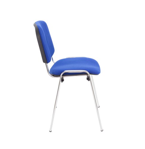 Club Chair with Chrome Royal Blue PU/Chrome