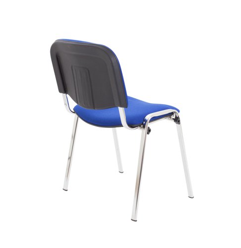 Club Chair with Chrome Royal Blue PU/Chrome