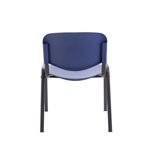 Canteen Chair Stackable Wipe Clean Plastic Blue CH0506BL