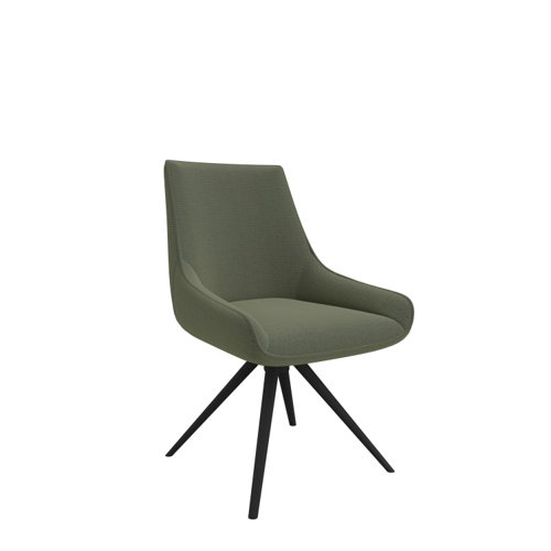 Guise Side Chair with 4 Star Base Green/Black