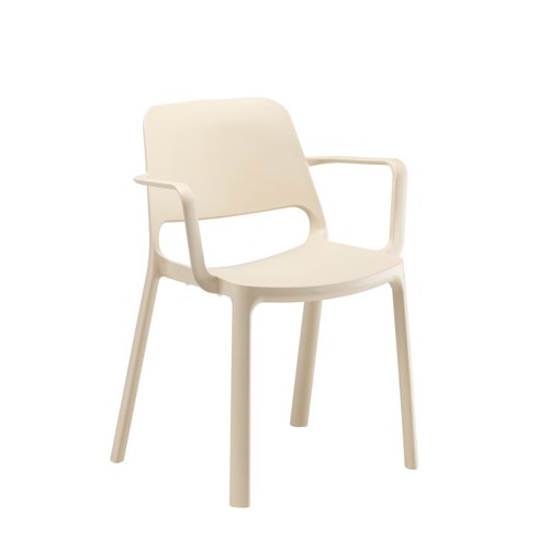 The Alfresco Arm Chair is a multipurpose polypropylene chair that is perfect for both indoor and outdoor use. Made from 100% recyclable materials, this UV resistant chair is not only environmentally friendly, but also durable and long-lasting. Its stackable design allows for easy storage and transportation, making it ideal for events and gatherings. With its sleek and modern design, this chair is sure to impress while providing comfort and support. Invest in the Alfresco Arm Chair today and enjoy the benefits of a versatile and stylish seating option.