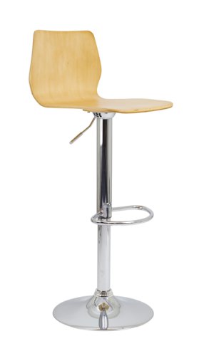 Stork Gas Lift Stool Beech