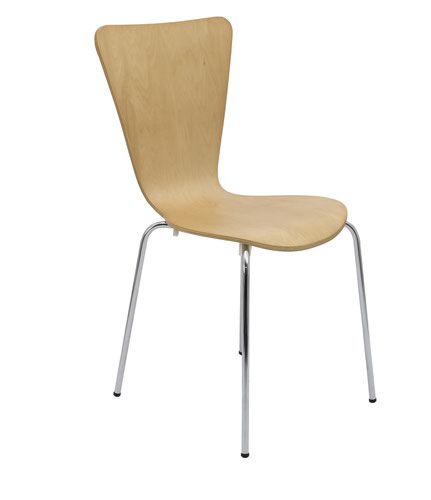 Heavy Duty Picasso Beech Wood Canteen Chair Stackable CH0672BE