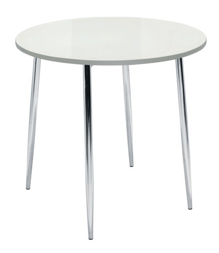 Ellipse 4 Leg Table 800mm White