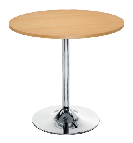 Ellipse Trumpet Base Table 800mm Beech