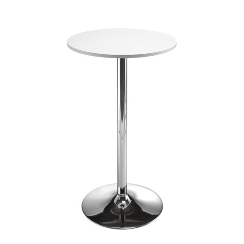 The Astral Table with Trumpet Frame is the perfect high table for canteens, cafés and waiting areas. Its heavy flared base provides stability, while the durable and easy-clean top ensures longevity. The chrome trumpet base adds a touch of elegance to any space. Produced in wood veneer, this table is not only stylish but also built to last. Its sleek design and sturdy construction make it a great addition to any commercial space. Whether you're looking for a table for your restaurant, café, or office, the Astral Table with Trumpet Frame is the perfect choice. Invest in this high-quality table today and enjoy its benefits for years to come.