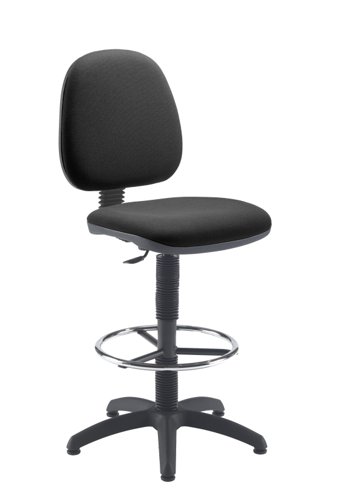 Zoom Midback Fixed Draughtsman - Kit Chair - Charcoal
