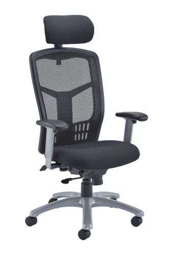Fonz Adjustable High Back Mesh Operator Office Chair with Arms Black CH0730