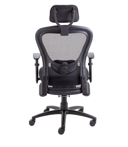The Strata High-Back Task Chair with Seat Slide is the ultimate Physio approved office chair. The fabric upholstered headrest supports the neck and shoulders, while the high mesh back with integral lumbar support ensures proper posture. The extra thick foam seat provides maximum comfort, and the height adjustable arms are included as a standard feature. The robust 24 hours mechanism offers no less than 5 seat and back options for maximum movement. This chair is perfect for those who spend long hours at their desk and need a chair that will support their body and reduce discomfort. Invest in the Strata High-Back Task Chair with Seat Slide for a healthier and more comfortable work experience.
