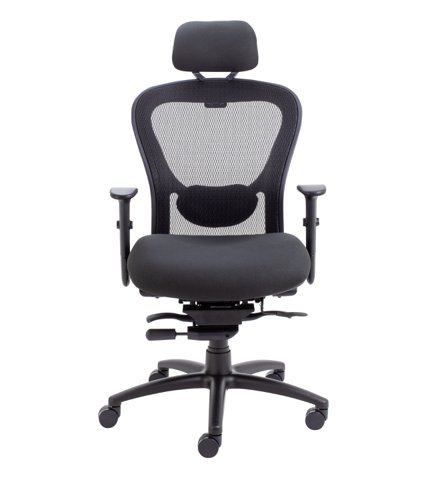 Strata High-Back Task Chair with Seat Slide Black