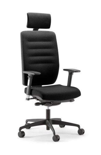 Bengal High Back Heavy Duty Chair With Headrest Black/Black