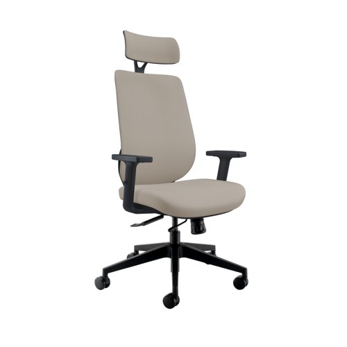 Maldini High Back Office Chair Beige/Black