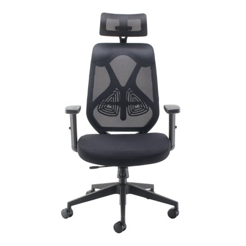 MALDINI HIGH BACK OFFICE CHAIR BLACK/BLACK