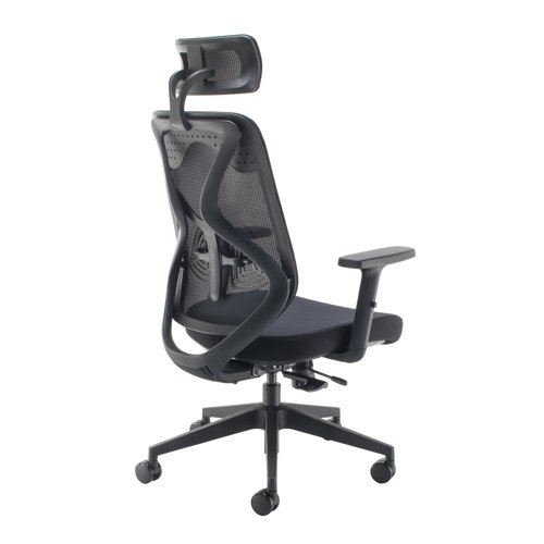 MALDINI HIGH BACK OFFICE CHAIR BLACK/BLACK