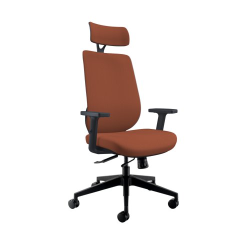 Maldini High Back Office Chair Orange/Black