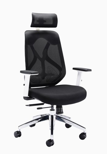 Maldini High Back Office Chair : Black/White