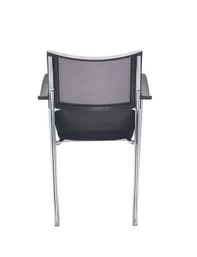The Jupiter Mesh Armchair is the perfect addition to any conference room or office space. Its stylish mesh-backed design provides both comfort and support, while the curved back ensures a comfortable seating experience. The plastic skid feet provide stability and prevent floor marking, making it ideal for any flooring type. The chrome legs and plastic arms add a touch of elegance to the chair, making it a great choice for any modern office. Additionally, the chair can be stacked up to 4 high, making it easy to store and perfect for smaller spaces. Invest in the Jupiter Mesh Armchair for a comfortable and stylish seating solution.