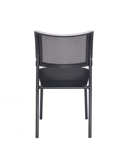 Jemini Jupiter Conference 4 Leg Side Chair Mesh Back Black KF79894