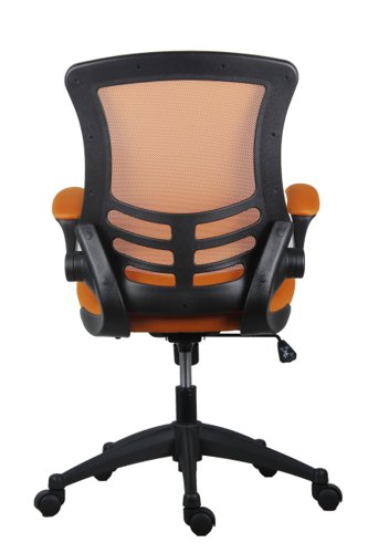 CH0790OR Marlos Mesh Back Office Chair With Folding Arms Orange