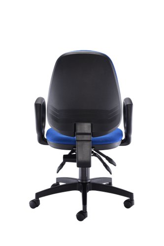 CH0801RB+AC1002 Concept Deluxe Chair With Fixed Arms Royal Blue