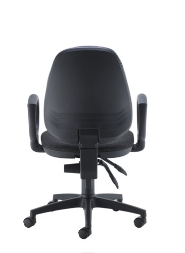 CH0802CH+AC1002 Concept High-Back Chair With Fixed Arms Charcoal