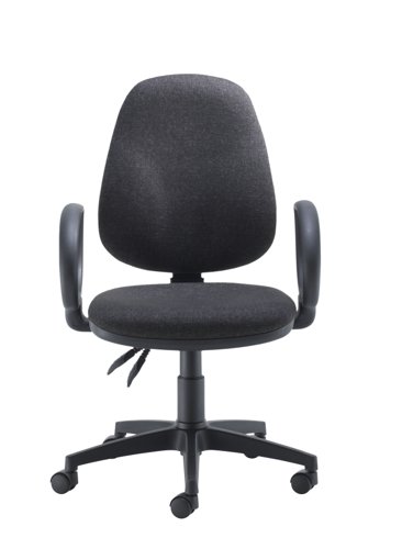 Concept Operator Chair High-Back Fixed Arms Charcoal