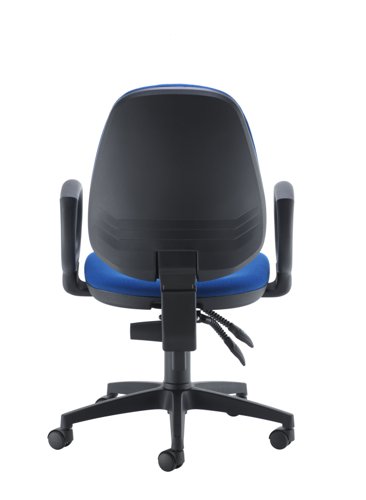 CH0802RB+AC1002 Concept High-Back Chair With Fixed Arms Royal Blue