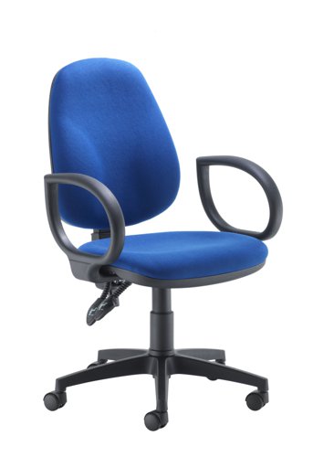 Concept High-Back Chair With Fixed Arms Royal Blue