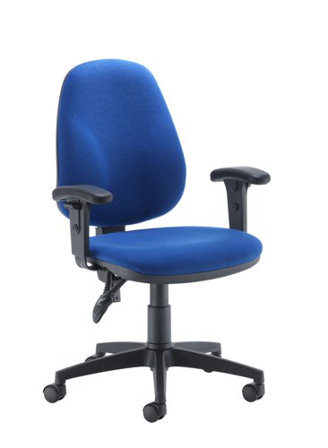 CH0802RB+AC1040 Concept High-Back Chair With Adjustable Arms Royal Blue