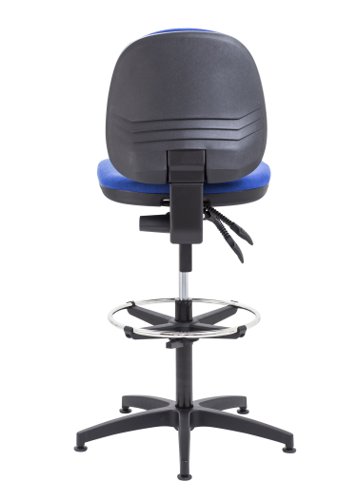 CH0803RB+AC1042 Concept Mid-Back Adjustable Draughtsman-Kit Chair Royal Blue