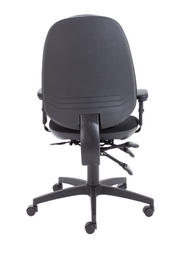 Maxi Ergo Chair With Lumbar Pump + Adjustable Arms : Black