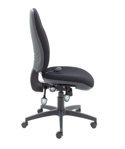 Maxi Ergo Chair with Lumbar Pump No Arms Black