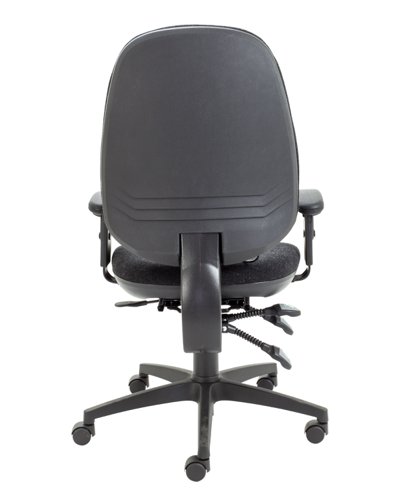 Maxi Ergo Chair with Lumbar Pump Adjustable Arms Charcoal