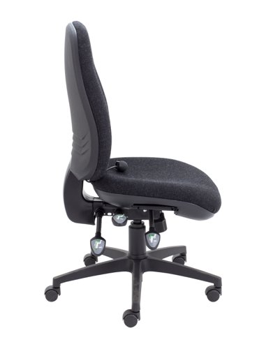 Maxi Ergo Chair with Lumbar Pump No Arms Charcoal