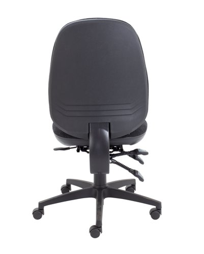 Maxi Ergo Chair with Lumbar Pump No Arms Charcoal