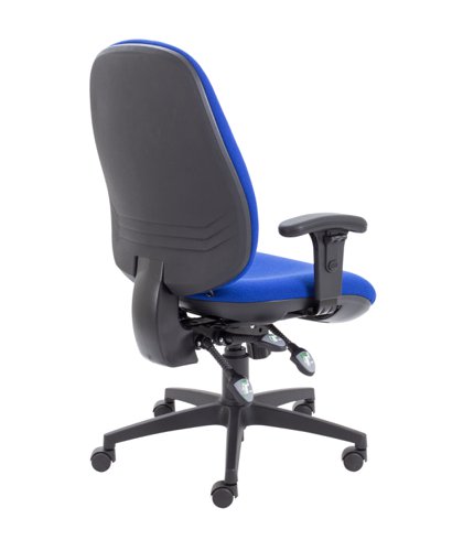 Maxi Ergo Chair with Lumbar Pump Adjustable Arms Royal Blue