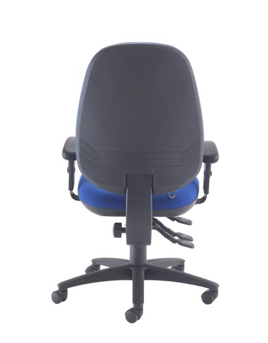 Maxi Ergo Chair with Lumbar Pump Adjustable Arms Royal Blue