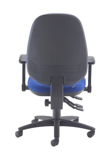 Maxi Ergo Chair with Lumbar Pump Folding Arms Royal Blue