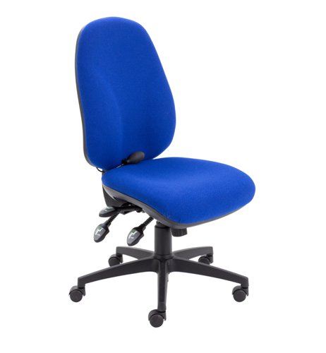 Maxi Ergo Chair with Lumbar Pump No Arms Royal Blue