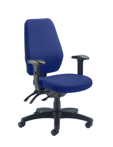 Call Centre Chair Royal Blue Without Seat Slide