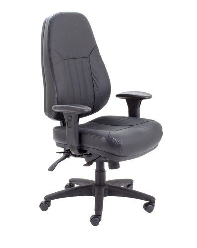 Panther Executive Office Chair - Leather - Black