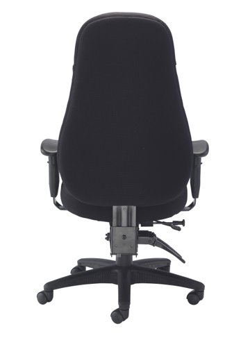 23208J - Cheetah Fabric Chair Black