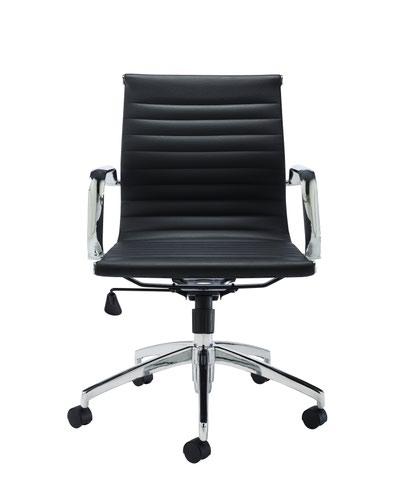 Jemini Sosa Executive Swivel Meeting Chair 620x620x900-980mm Polyurethane Black KF79888