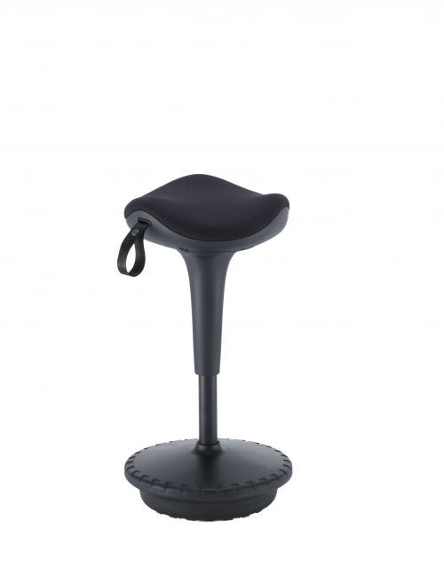 Jemini Height Adjust Sit Stand Sway Wobble Stool Black/Black KF79440