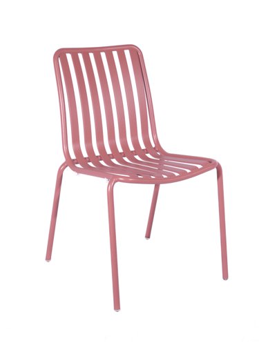 Breeze Aluminium Side Chair Brick Dust