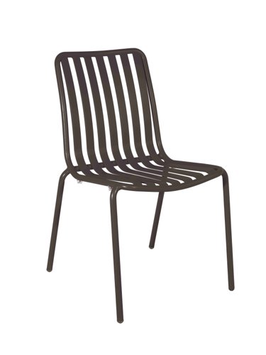 Breeze Aluminium Side Chair Charcoal