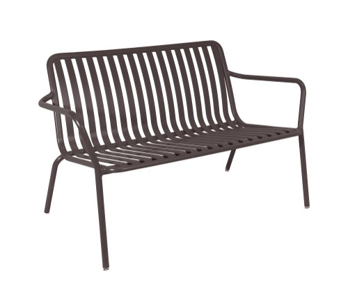 Breeze Aluminium 2 Seater Armchair Bench Low Charcoal